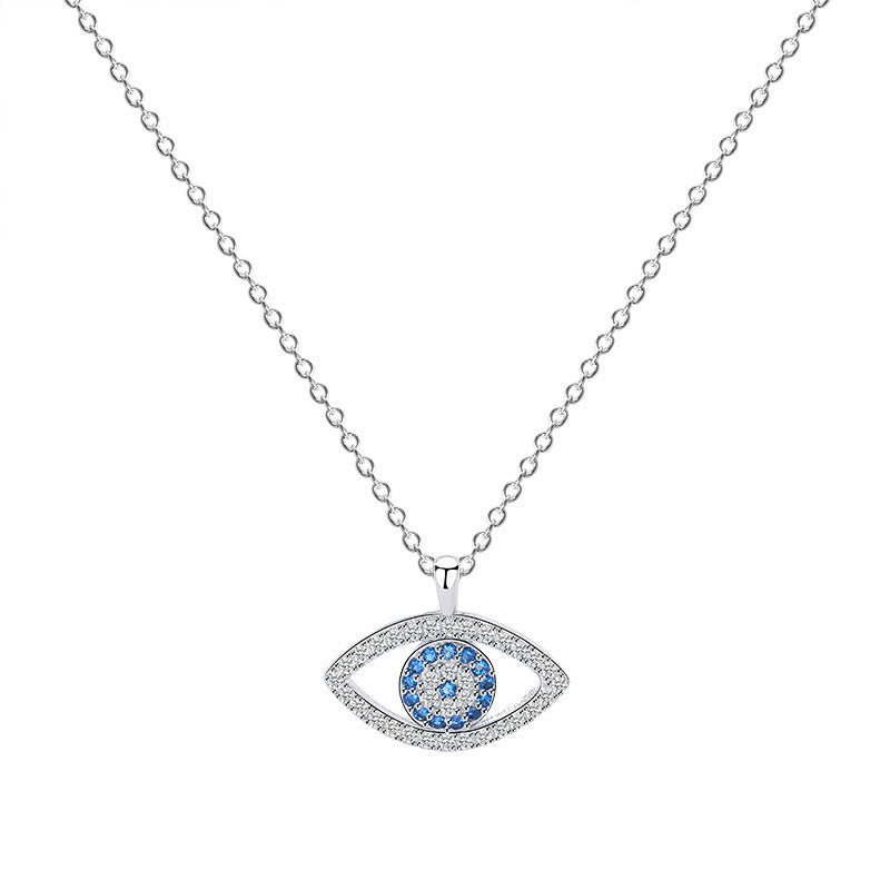 Collier œil de protection argent tendance bohème chic