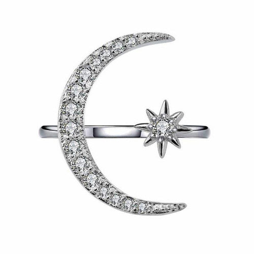 Bague lune et soleil argent bohème chic - BohemeForever