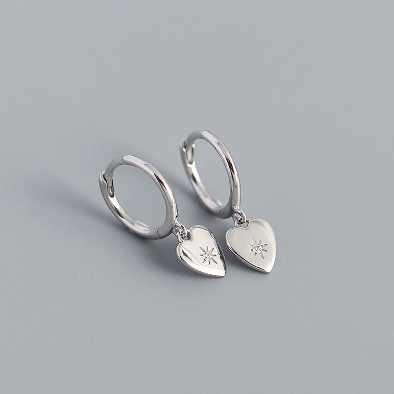 Boucles d'oreilles bohème chic coeur et soleil