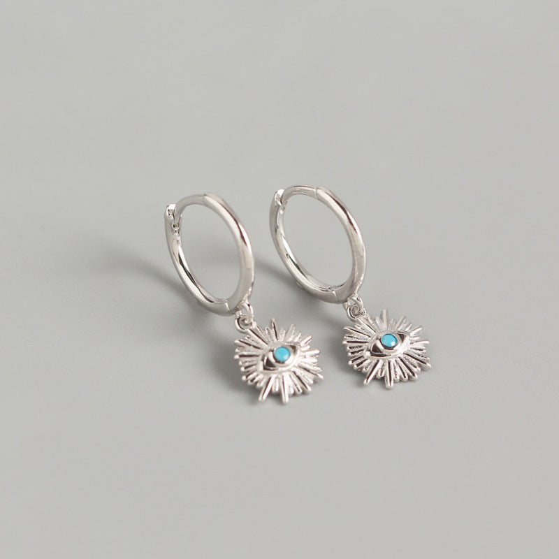 Boucles d'oreilles bohème chic oeil de protection