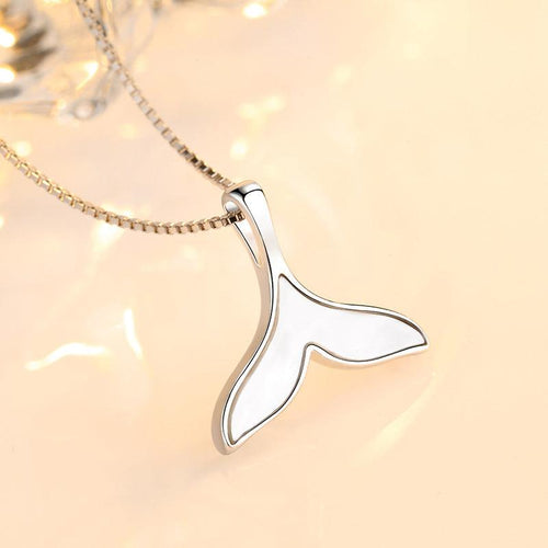 Collier queue de baleine blanche bohème chic - BohemeForever