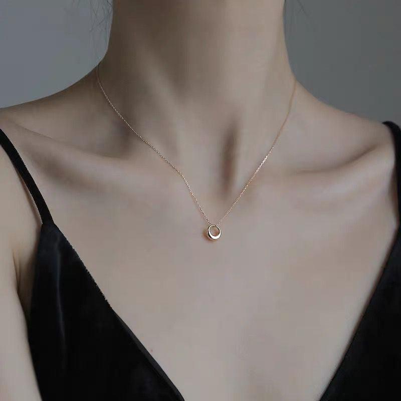 Collier cercle or tendance bohème chic