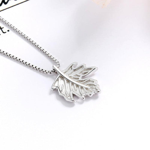 Collier feuille argent bohème chic - BohemeForever