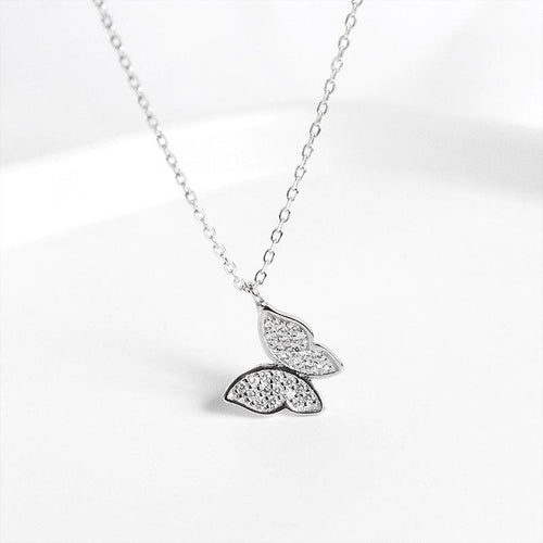 Collier papillon argent bohème chic - BohemeForever