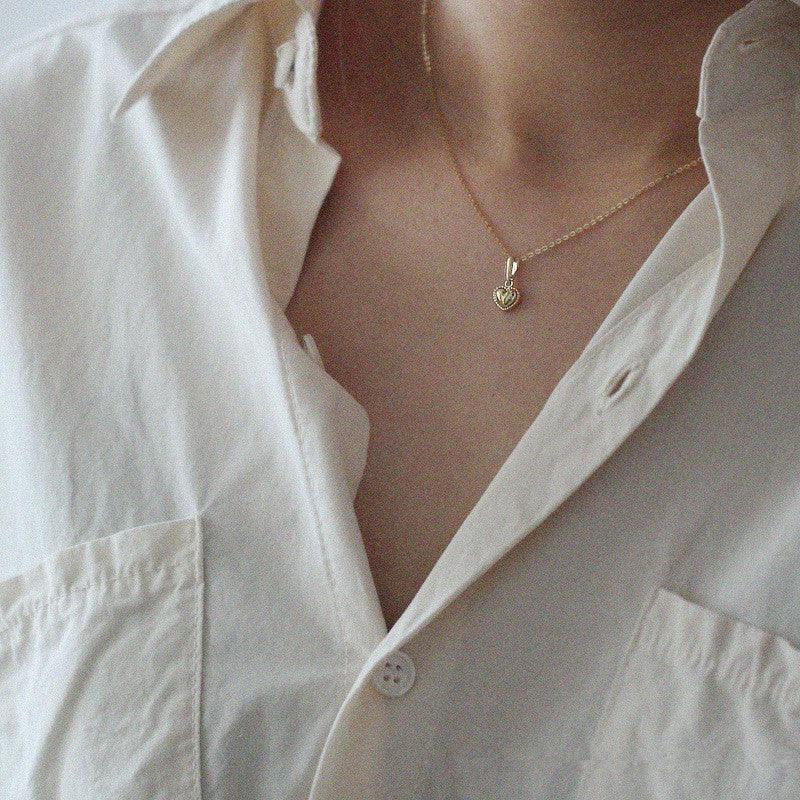 Collier coeur or tendance bohème chic
