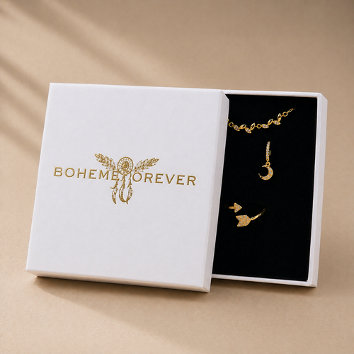 Écrin Cadeau BohemeForever – Blanc & Or