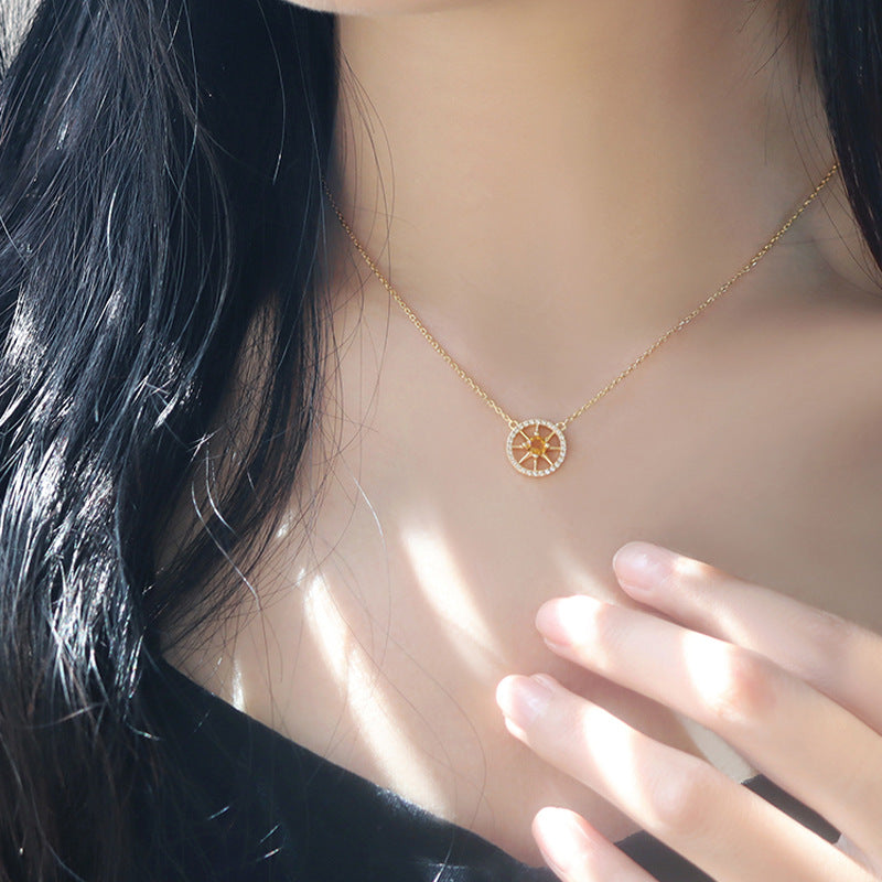 Collier soleil or tendance bohème chic