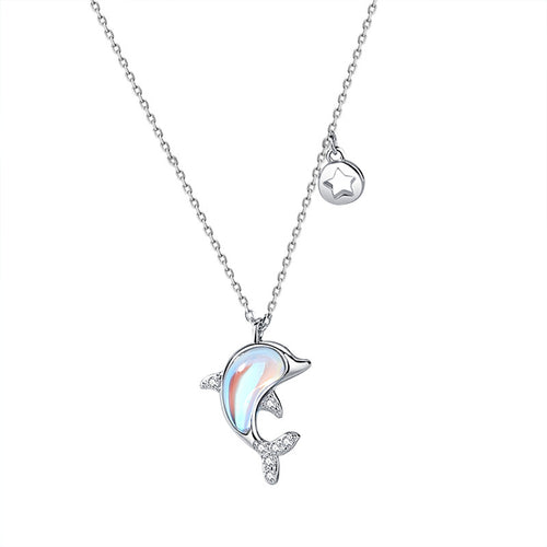 Collier dauphin argent tendance bohème chic