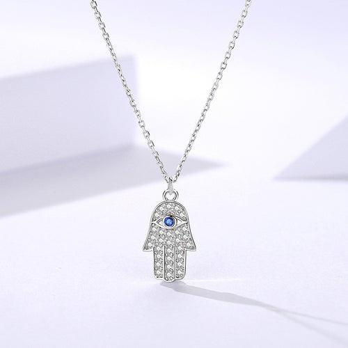 Collier main de fatma argent tendance bohème chic