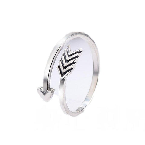 Bague strass argent épingle à nourrice bohème chic